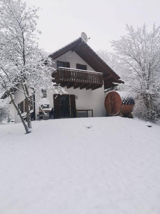 Seepark Kirchheim Ferienhaus Bei Zeta Mit Sauna Exteriör bild